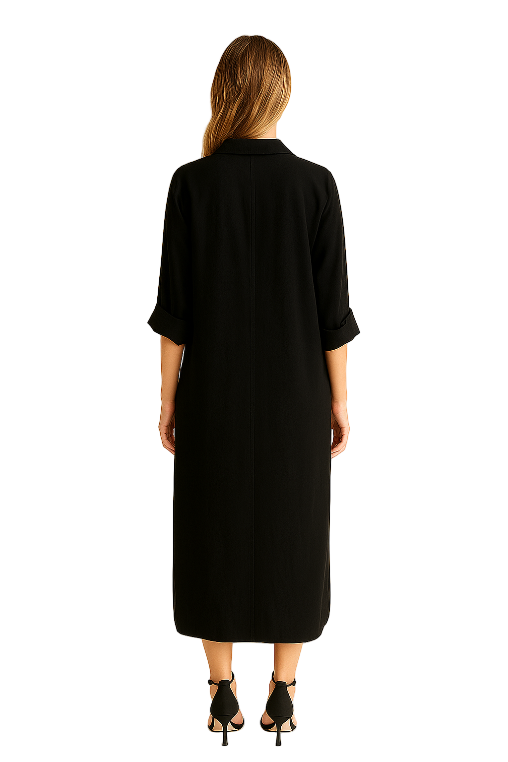 Hemdblusenkleid mit Knopfleiste